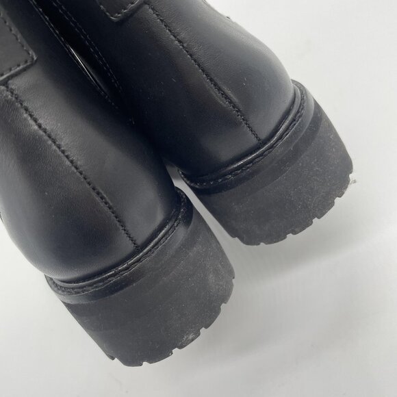 NEW Everlane Boots Womens Size 8 Black Leather Chelsea Lug Sole Ankle Pull On - Picture 6 of 14